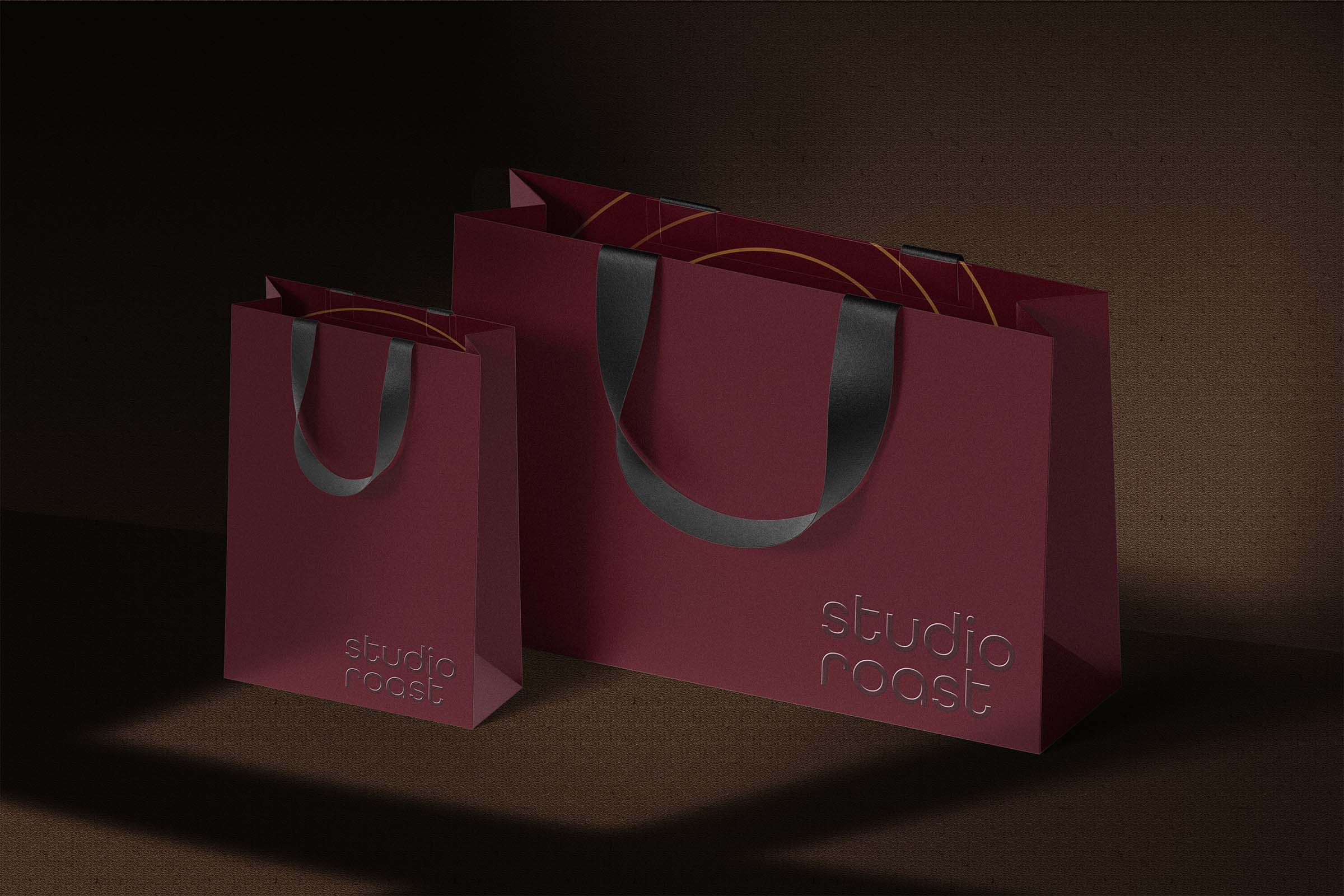Studio Roast Paper Bag Mockup